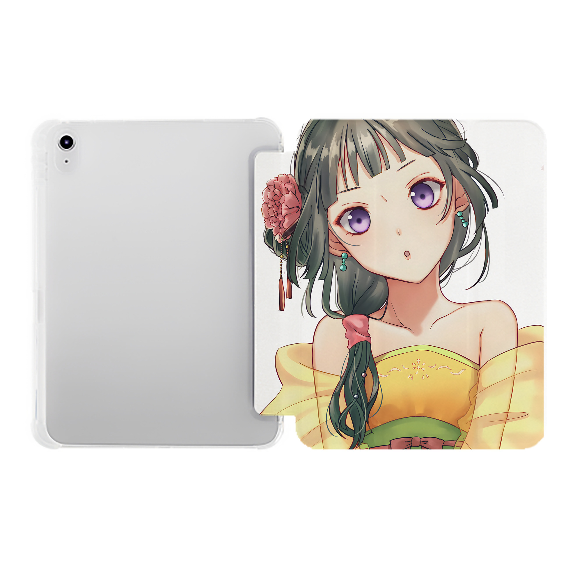（画像用） 薬屋のひとりごと The Apothecary Diaries IPad ケース ペン収納付き 三つ折りスタンド PUレザー×シリコン 対応機種9.5/10.5/10.9インチ